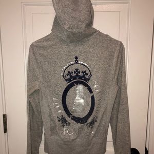Grey velour Juicy Couture ZIP